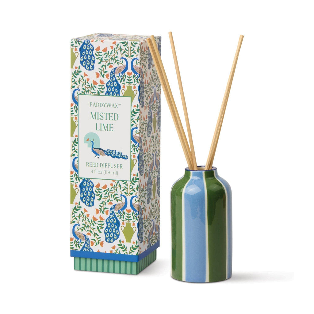 A Dopo Peacock Ceramic Diffuser - Misted Lime