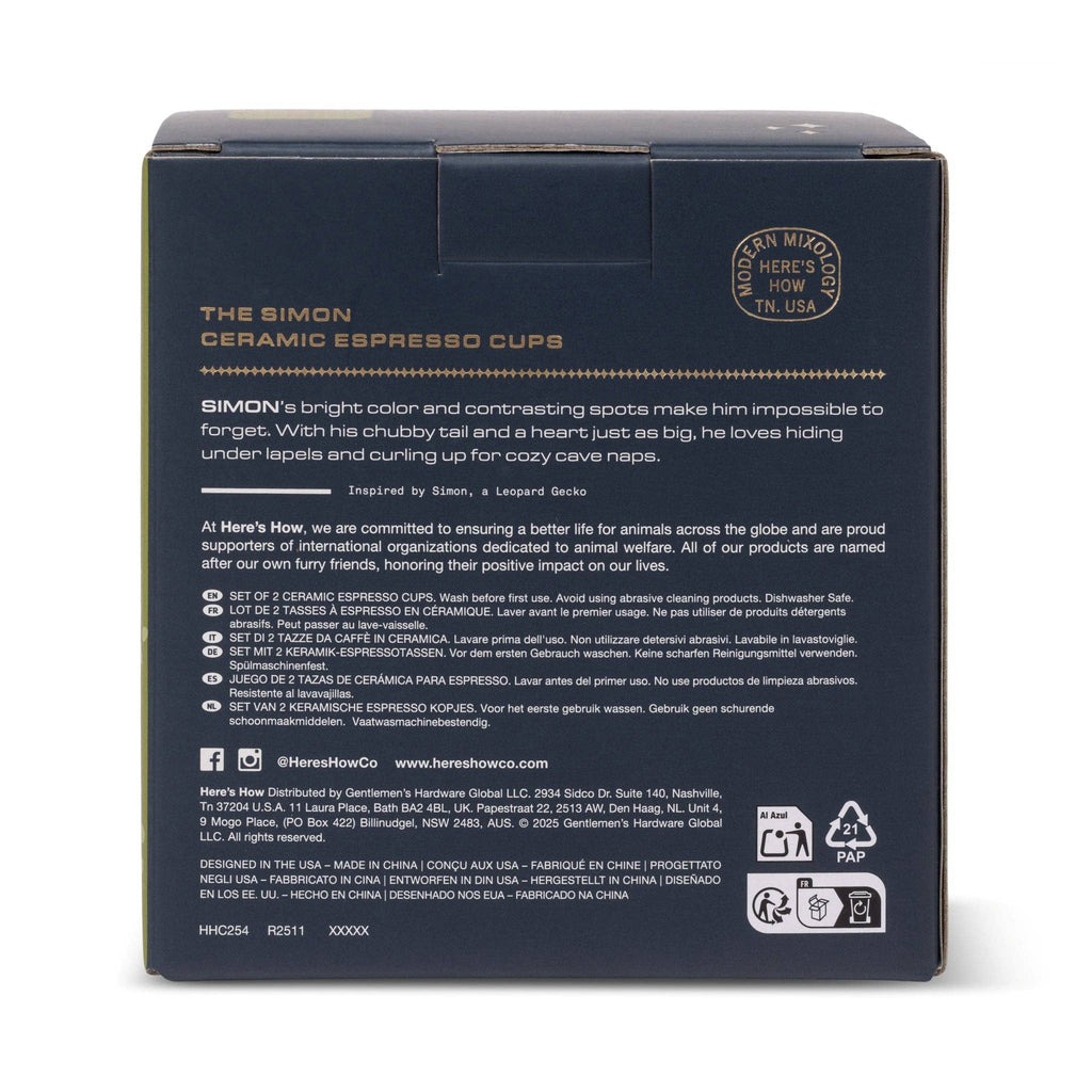 Here's How The Simon Espresso Cups - Set of 2 - Cream + Olive