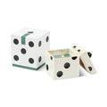 Paddywax Lucky Dice 10oz/283g Ceramic Green Wax Candle - Misted Lime