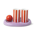 The Lily Mae Ceramic Tequila Shot Glass Set - Poppy + Lilac